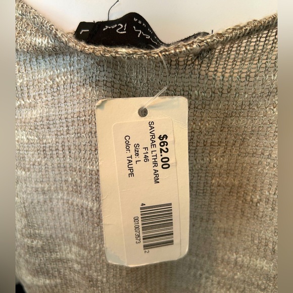 Cream Sheer Dual Fabric Top - Picture 8 of 8